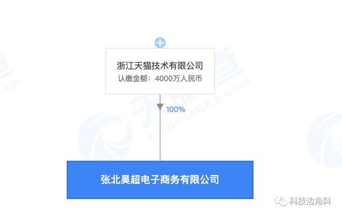 天貓?jiān)趶埍笨h設(shè)立電商公司，注冊(cè)資本4000萬加碼互聯(lián)網(wǎng)數(shù)據(jù)服務(wù)